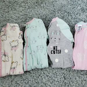 Gerber 0-3 month Girl's Sleepers